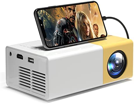 Mini Videoprojecteur, Projecteur Video 1080P Full HD Supportée, 6.000 Lux Vidéoprojecteur Home Cinéma, Zemeollo Rétroprojecteur Compatible avec Ordinateur Smartphone TV Stick Tablet HDMI USB AV Fiche Technique et Prix au Maroc
