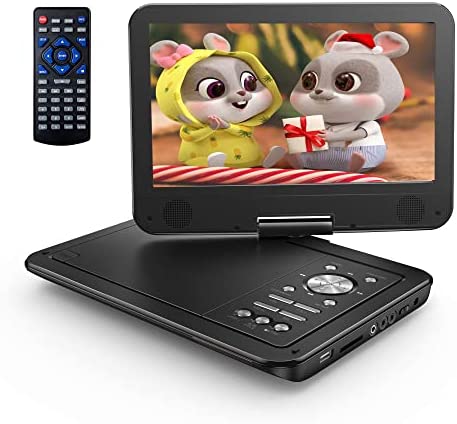 Lecteur de DVD Portable YOTON 12,5 Pouces avec Écran Pivotant HD 10,5 Pouces pour la Voiture, avec Chargeur de Voiture, Adaptateur Secteur Fiche Technique et Prix au Maroc
