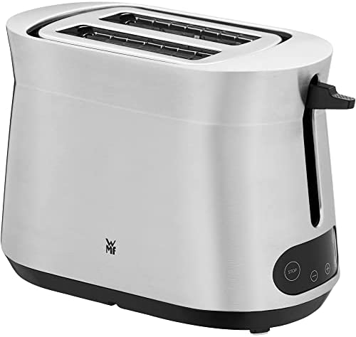WMF Kineo Grille-pain en acier inoxydable à double fente avec embout pour petits pains, 2 tranches, 10 niveaux de bronzage, 980 W, acier inoxydable mat Fiche Technique et Prix au Maroc