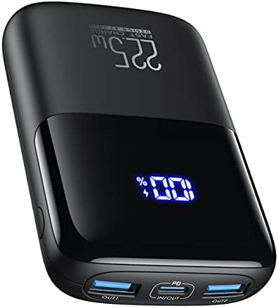 INIU Batterie externe, 22.5 W PD3.0 QC4.0 à charge rapide USB C LED Power Bank 10000mAh, 3 sorties batterie avec support de téléphone pour iPhone 14 13 12 Pro Samsung Galaxy LG AirPods iPad Tablettes. Fiche Technique et Prix au Maroc