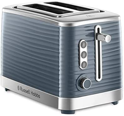 Russell Hobbs Grille Pain [Fentes Extra Large] Inspire Gris (Design Moderne, Contrôle Brunissage, Décongèle, Réchauffe, Chauffe Viennoiserie, Tiroir Ramasse Miettes) Toaster 24373-56 [Exclu Amazon] Fiche Technique et Prix au Maroc