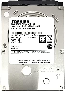 Toshiba MQ04ABF100 Disque dur interne de gaming PS3/PS4 1 To 5400 tr/min 128 Mo SATA 6 Go/s 2,5" Fiche Technique et Prix au Maroc