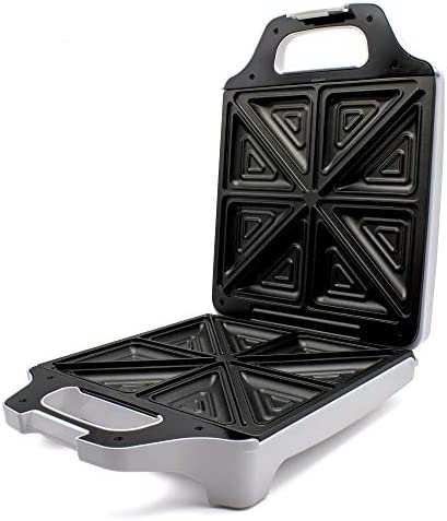 MPM MOP-35 Électrique pour 4 Sandwiches, 8 en Forme de Triangle, Appareil à Croque Monsieur, Plaques Antiadhésives, Température Automatique, Compact, Blanc, 1600W Fiche Technique et Prix au Maroc