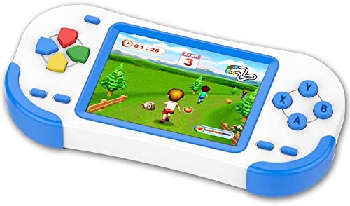 Console de Jeux Portable pour Enfants Adultes Construit en 220 avec 16bit Éducation Jeux Classiques Vidéo Plug & Play et Consoles Système 3.0" LCD Big Écran d’Anniversaire et cadeau de Noël-Bleu Fiche Technique et Prix au Maroc