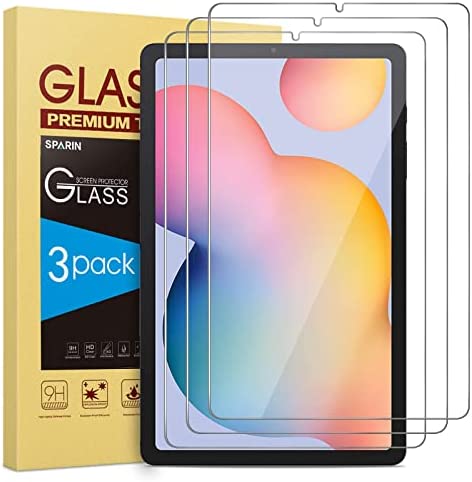 SPARIN Lot de 3 Verre Trempé pour Samsung Galaxy Tab S6 Lite (édition 2022/2020) 10,4 pouce, Compatible avec S Pen, Durabilité Exceptionnelle, Anti Rayures/sans Bulles Fiche Technique et Prix au Maroc