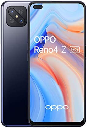 OPPO Reno 4 Z - Smartphone 5G Débloqué - Téléphone 5G 128 Go - 8 Go de RAM - Écran 120 Hz - Batterie 4000 mAh - Quadruple Capteur Photo 48 MP - USB-C - Android 10 - Noir Encre (Reconditionné) Fiche Technique et Prix au Maroc