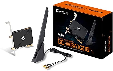 GIGABYTE GC-WBAX210 - Carte PCI-E Wi-FI 6E + Bluetooth 5.2 Noir Fiche Technique et Prix au Maroc