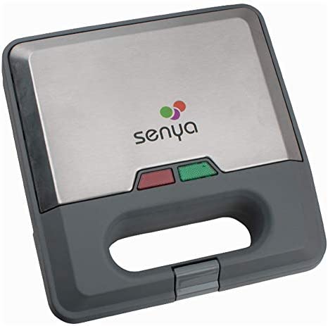 Senya SYCK-WM012 gaufrier Appareil croque Monsieur gaufrette 3 plaques changeables Waffle Party, Alluminium, Gris Fiche Technique et Prix au Maroc
