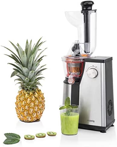 Extracteur de Jus de Fruits et Légumes vertical GSX18 H.KoenigCentrifugeuse Vitamin + sans BPA - 82 mm Large Bouche - Pression douce - 60 tours 400 W Fiche Technique et Prix au Maroc
