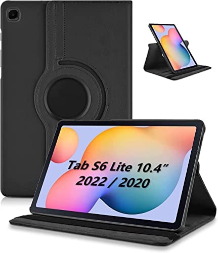 KATUMO Coque pour Samsung Galaxy Tab S6 Lite 10.4" 2022 / 2020 (SM-P613/P619/P610/P615) Ultra Mince Cuir Housse de Protection avec 360 Degrés Support Fonction et Auto-Veille/Révei Étui,Noir Fiche Technique et Prix au Maroc