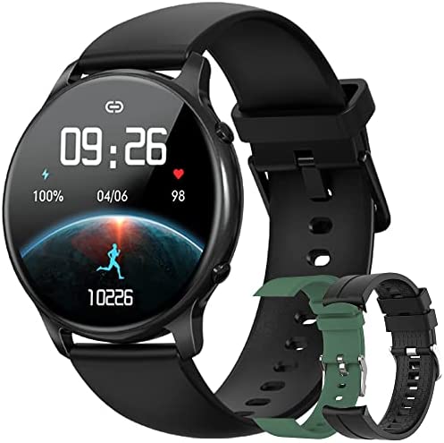 Montre Connectée Femme Homme, Smartwatch avec 3 Bracelets, IP68 Étanche, 24 Modes Sportifs avec Frequence Cardiaque et Sommeil, Calories, Chronomètre, Montre Intelligente pour Android iOS Fiche Technique et Prix au Maroc