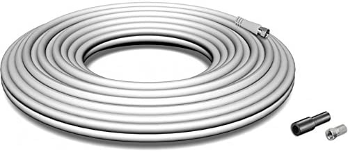HDSAT KIT Câble Coaxial 30M avec Fiches F et Manchon - TNT TV Satellite Bobine 20 mètres Top Qualité 120dB Fiche Technique et Prix au Maroc