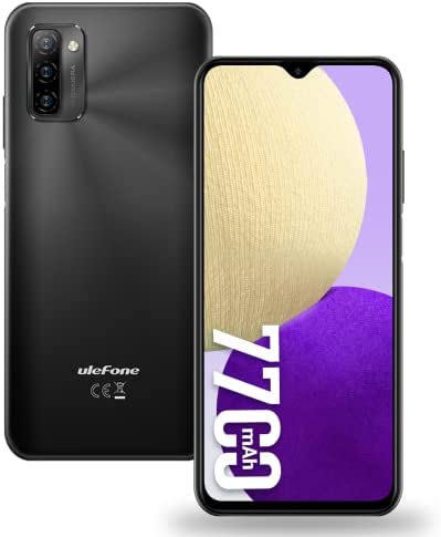 Ulefone Note 12P Téléphone Portable 7700mAh, OTG Charge Inversée, 6,82 Pouces Android 11 Smartphone, Octa-Core 4 Go + 64 Go/SD-128 Go, 3 Slots, Design Fin et Léger 4G Dual SIM Téléphones Pas Cher Fiche Technique et Prix au Maroc