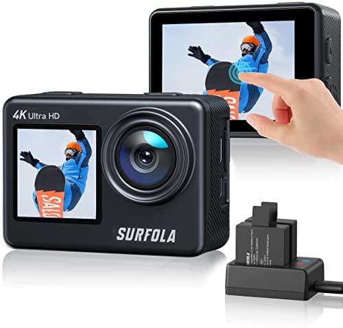 Caméra Sport 4K/60fps 24MP WiFi Écran Tactile EIS Appareil Photo Étanche Ultra HD avec Webcam 8XZoom et Kits d'accessoires, Caméra Sportive pour Vélo Moto Ski Fiche Technique et Prix au Maroc