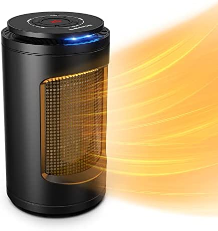 Radiateur Soufflant, oditton Chauffage Soufflant, Chauffage D'appoint PTC 1200W Économies D'énergie avec Oscillation de 70°, 2 Modes pour Chambre, Bureau, Salon, Protection Contre la Surchauffe Fiche Technique et Prix au Maroc