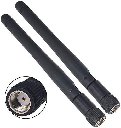 Boobrie Antenna WiFi RP-SMA Mâle 2,4GHz 2Dbi Omnidirectionnel Signal WiFi Antenne en Bande B/G/N pour Routeur Réseau sans Fil/Booster WiFi/Caméra Sécurité WiFi/PCI/Caméra IP/Antenne Caméra WiFi 2PCS Fiche Technique et Prix au Maroc
