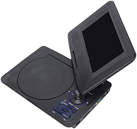 Lecteur DVD Portable de 6,8 Pouces, Lecteur DVD avec écran LCD HD, Mini Lecteur de Voiture, avec Deux Haut-parleurs Stéréo, Batterie au Lithium 1500mAh, pour la Maison, le Bureau, la(le noir) Fiche Technique et Prix au Maroc