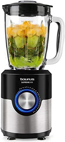 Taurus Optima Magnum 1000 - Blender mixeur 1000W, bol en verre de 1,5L, 2 vitesses + Pulse (glace pilée), 4 lames en acier inoxydable, système de sécurité Fiche Technique et Prix au Maroc