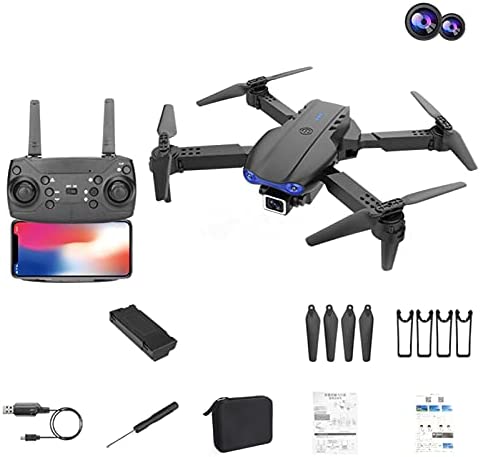 Drone 4k HD Visuel, Jouets Quadrirotor Télécommandés De Positionnement, Drone Pliable WiFi FPV K3 De Positionnement Visuel, Mini Drone Avec Lumières LED Fiche Technique et Prix au Maroc