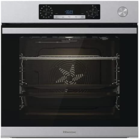 Hisense BSA66226AX Four multifonction avec vapeur + fonction friteuse à air sans huile, grande capacité 77L, cuisson simultanée 5 niveaux, ventilateur XXL, pizza mode 300°, portes amovibles inox Fiche Technique et Prix au Maroc