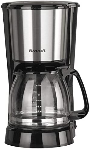 Brandt CAF815X – Cafetière Filtre – Capacité 15 Tasses – 800W – Maintien Au Chaud – Système Antigouttes - 1,5L - Inox Fiche Technique et Prix au Maroc