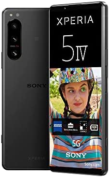 Sony Xperia 5 IV - Smartphone Android, Téléphone Portable Ecran 6.1 Pouces 21:9 Wide HDR OLED - Taux de rafraichissement de 120Hz - Triple Objectif (avec Un revêtement ZEISS T*) - 8Go RAM (Noir) Fiche Technique et Prix au Maroc