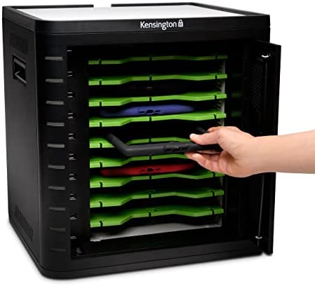 Kensington Coffre de Chargement & de Synchronisation - Stockage Ultra-Sécurisé, Capacité jusqu'à 10 Tablettes, Porte Inviolable, Ventilateur Intégré (K67862EU) Fiche Technique et Prix au Maroc