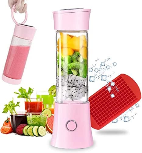 Portable Mixeur Juice Blender, Milk-Shake, Jus de Fruits et Légumes,Mixer,480ml, Sans BPA,Mini USB Blender des Smoothies,100W,Noël Cadeau pour la Famille Fiche Technique et Prix au Maroc