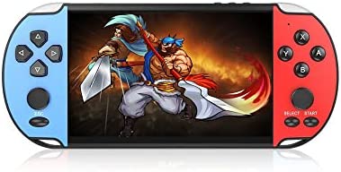CZT Couleur 5,1 Pouces Console de Jeu Multifonction intégrée 11000 Jeux rétro Musique vidéo e-Book Enregistrement Sortie TV Console de Jeu vidéo de Poche Appareil de Jeu (Bleu Rouge) Fiche Technique et Prix au Maroc