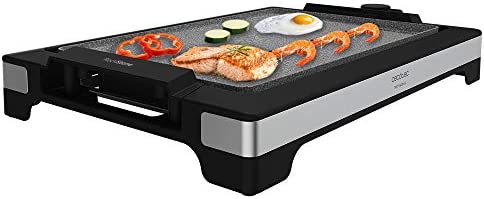Cecotec Tasty & Grill 2000 Plancha électrique en acier inoxydable 2000 W, plaque RockStone antiadhésive, thermostat réglable, 5 niveaux de puissance, plaque amovible, passe au lave-vaisselle (3094) Fiche Technique et Prix au Maroc