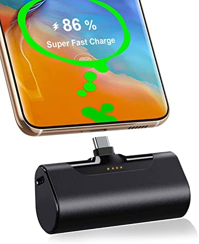 Power Bank USB C 4800mAh, Mini Batterie Externe, PowerBank Petite et légère, Chargeur Portable USB C Power Bank pour téléphones de Type C, Compatible avec Samsung, Huawei, téléphones Moto USB C, etc Fiche Technique et Prix au Maroc