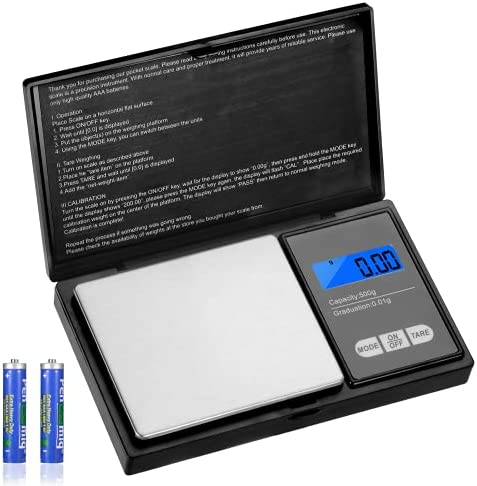 Vineco Balance de Precision 500g/0.01g, Balance Cuisine Alimentaire avec 7 Unités, Petite Mini Balance Milligramme, pour Bijoux, Matières Médicinales, Poudre, Grains de Café, 2 Piles Incluses Fiche Technique et Prix au Maroc