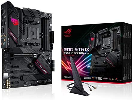 ROG STRIX B550-F GAMING (WI-FI) – Carte mère AMD B550 Ryzen AM4, ATX, PCIe 4.0, WiFi 6, Ethernet Intel 2.5Gb, 2xM.2, OptiMem II, Microphone anti-bruit avec IA, USB 3.2 Gén. 2, éclairage Aura Sync RGB Fiche Technique et Prix au Maroc