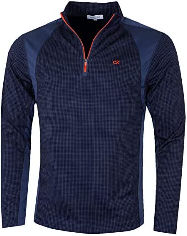Calvin Klein Golf Hommes Micro Grille Superposition Half Baselayer Zip Fiche Technique et Prix au Maroc