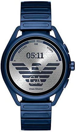 Emporio Armani Touchscreen SmARTwatch - Acier Inoxydable Bleu Fiche Technique et Prix au Maroc