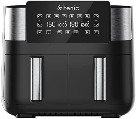 Ultenic K20 Friteuse Sans Huile à Double Tiroir, Air Fryer avec 6 Programmes, Friteuse à Air 7.6L avec Double Panier Anti-Adhésif, Menu Français Online, Préchauffage, Écran Tactile LED, 2850W Fiche Technique et Prix au Maroc