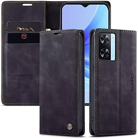 SLWYF Coque pour Oppo A57S, Etui Protection Housse Premium en Cuir PU,Pochette Fermeture Magnétique,Flip Case Compatible avec Oppo A57S (Noir) Fiche Technique et Prix au Maroc