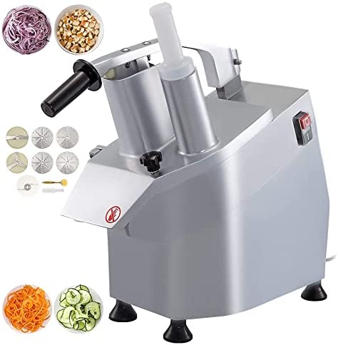 Coupe-légumes Électrique, Coupe-légumes Électrique 270r Par Min, Hachoir De Cuisine Multifonctionnel, Avec 6 Disques De Coupe Robot De Légumes, Coupe-légumes Commercial 550W, Coupe-légumes Professionn Fiche Technique et Prix au Maroc