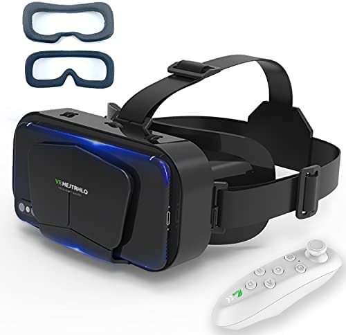 Misisi Casque VR, Casque Réalité 3D Virtuelle, Casque VR Compatible avec lPhone & Android Phone, Qualité d'image 2K HD & Lumière Anti-Bleue-Casque de Réalité Virtuelle pour Jeux et Films Noir-1 Fiche Technique et Prix au Maroc