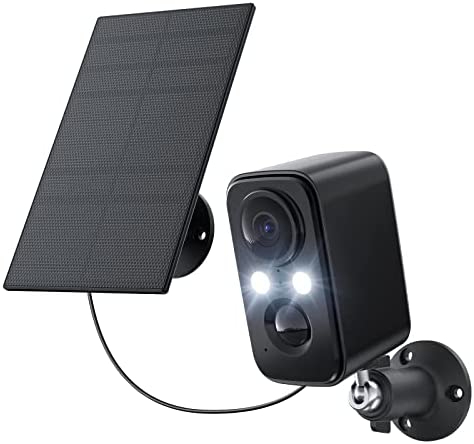 IHOXTX Camera Surveillance WiFi avec Panneau Solaire, Camera Surveillance WiFi Exterieure sans Fil, Vision Nocturne Couleur, Détection Humaine, IP66, Anti-Scintillement, Toute L'année de Protection Fiche Technique et Prix au Maroc