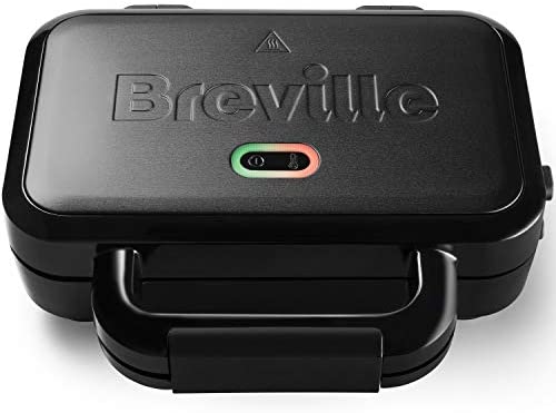 Appareil à croque-monsieur Ultimate Deep Fill Breville | Appareil à croque-monsieur 2 tranches | Plaques anti-adhésives amovibles | Acier inoxydable | Noir [VST082X] Fiche Technique et Prix au Maroc