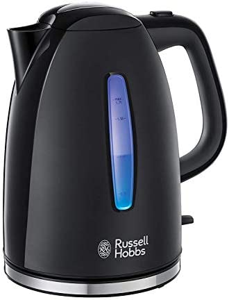 Russell Hobbs Bouilloire 1,7L, Ebullition Ultra Rapide - Noir 22591-70 Texture 220-240V | 2000-2400W | 50/60Hz | Fiche Technique et Prix au Maroc