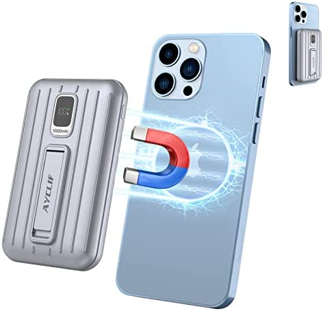 AYCLIF Batterie Externe 10000 mAh, Banque de Puissance Magnétique 15W Chargeur sans Fil avec Câble Type-C, pour iPhone 12/12Pro/12 Mini/12 Pro Max/13/13 Pro Max Fiche Technique et Prix au Maroc