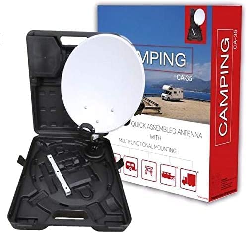 Megasat Kit parabole portable + mesureur de terrain SAT Finder, Pour camping-car, caravane Fiche Technique et Prix au Maroc