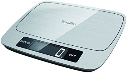 Terraillon Balance de Cuisine, Tare, Conversions Liquides, Revêtement Anti-Trace, Fonction Pause, Portée 15 kg, MyCook 15, Inox Fiche Technique et Prix au Maroc