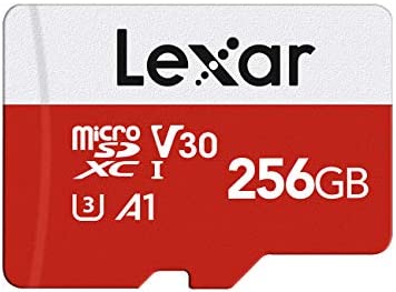 Lexar Carte Micro SD 256 Go, Carte Mémoire microSDXC + Adaptateur SD, microSD Vitesse de Lecture Allant jusqu'à 100 Mo/s, A1, U3, C10, V30, Full HD et 4K UHD, Carte TF Fiche Technique et Prix au Maroc