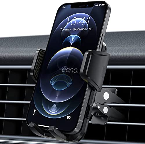 Amazon Brand - Eono Support Téléphone Voiture Pivotant à 360°, Universel Porte Telephone pour Grilles de Ventilation, Socles de Téléphone Compatible avec iPhone 13, 12, Samsung, Huawei etc. Fiche Technique et Prix au Maroc