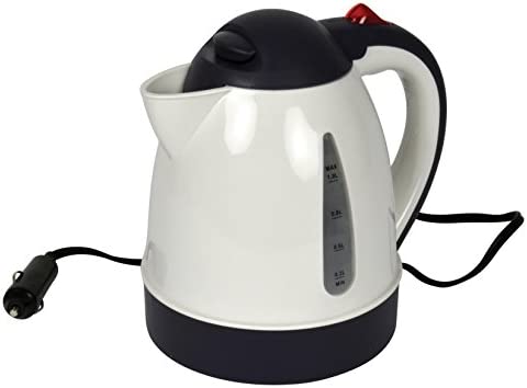 Carpoint - Bouilloire d'eau - 1 Litre - 12V - Blanc Fiche Technique et Prix au Maroc