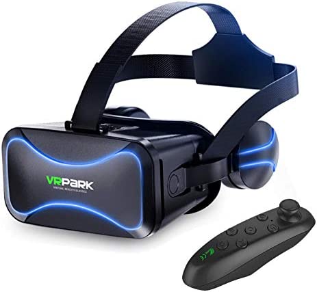 Zceplem Casque VR avec télécommande | Lunettes de réalité virtuelle immersives pour Enfants | Casque de réalité virtuelle avec Lunettes 3D pour Jeux VR et Films 3D, système de Soins oculaires Fiche Technique et Prix au Maroc