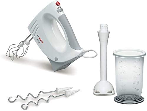 Bosch MFQ3540 – Batteur polyvalent avec plusieures accessoires – Puissance de 450 W – Couleur : Blanc/Gris Fiche Technique et Prix au Maroc